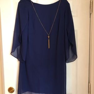 Blue New w/ tag Dress with detachable gold detail